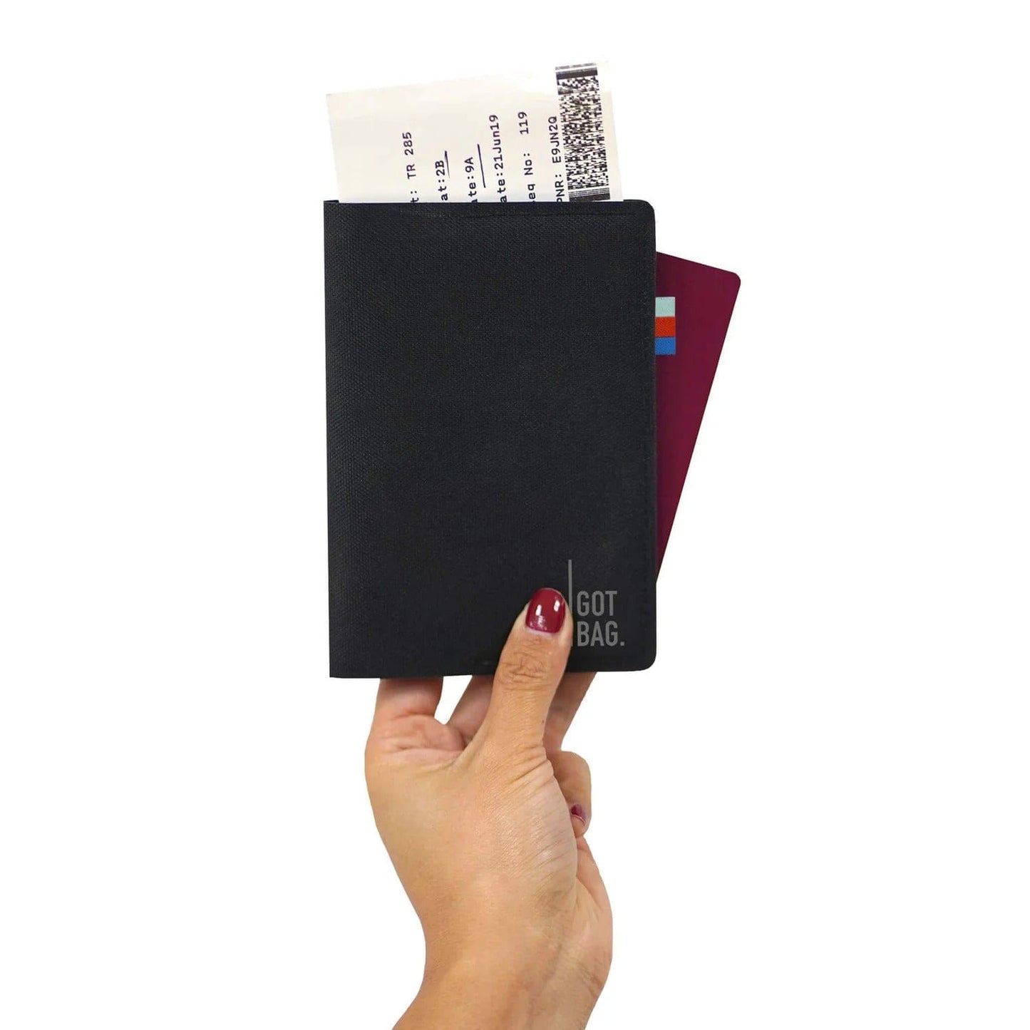 PASSPORT COVER - BLACK