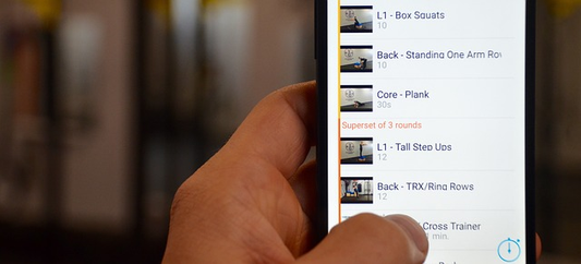 Phone apps for fitness workouts